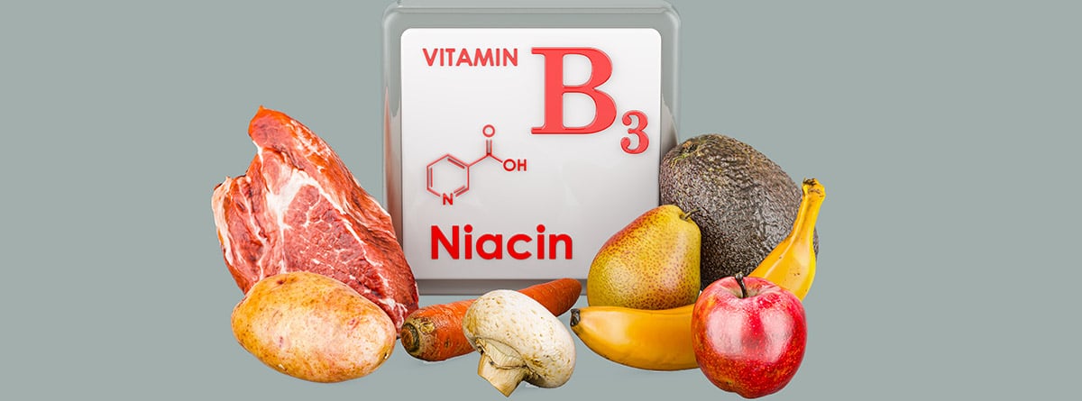 Productos que contienen vitamina B3, niacina. 