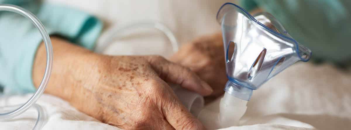 aparato para poner el oxígeno a un paciente